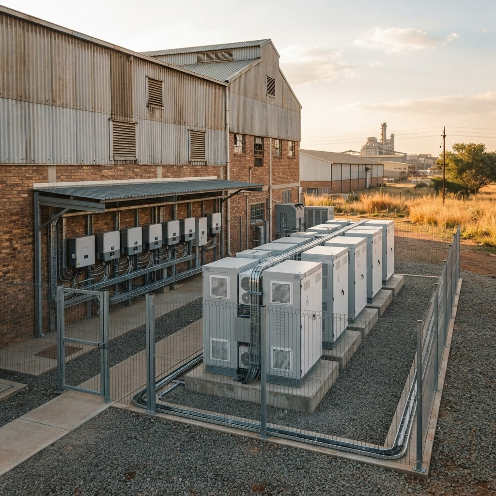Commercial battery energy storage system with inverters